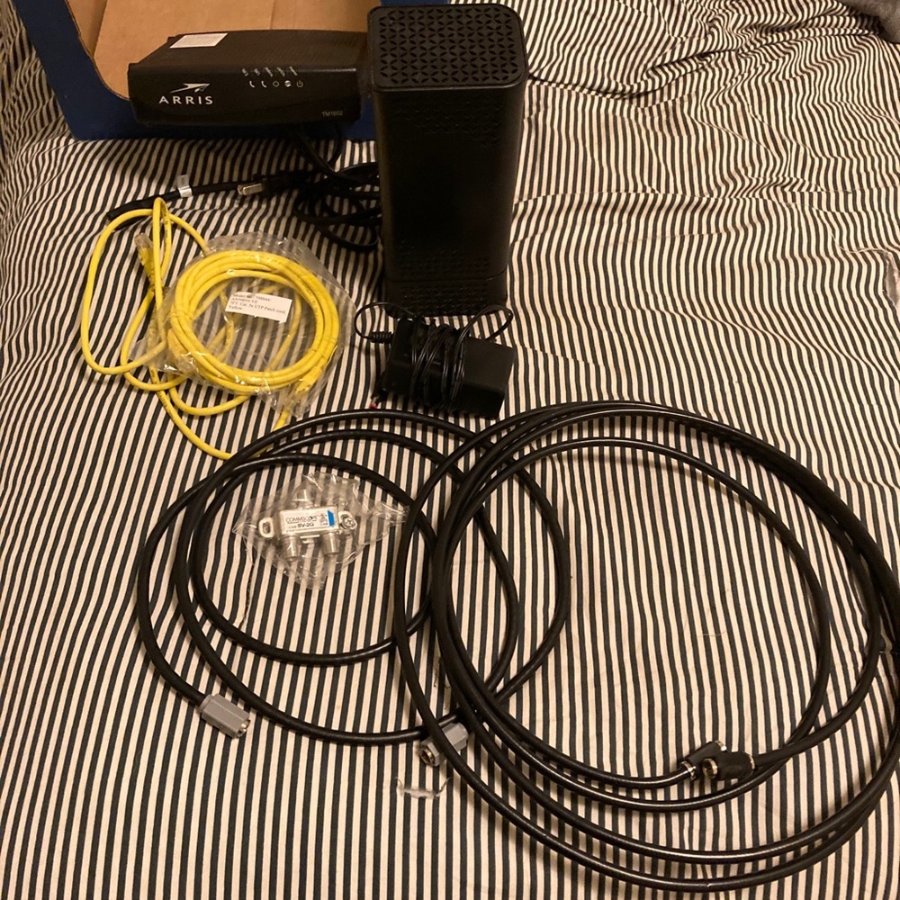 12 foot coax cable’s black